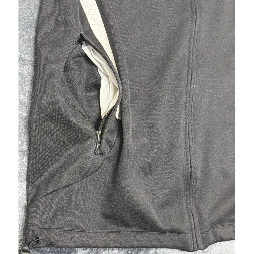 Adidas Climacool Track Jacket, Black/White 3 Stripe Full Zip Sz. Medium